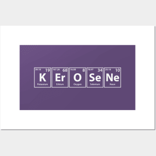 Kerosene (K-Er-O-Se-Ne) Periodic Elements Spelling Posters and Art